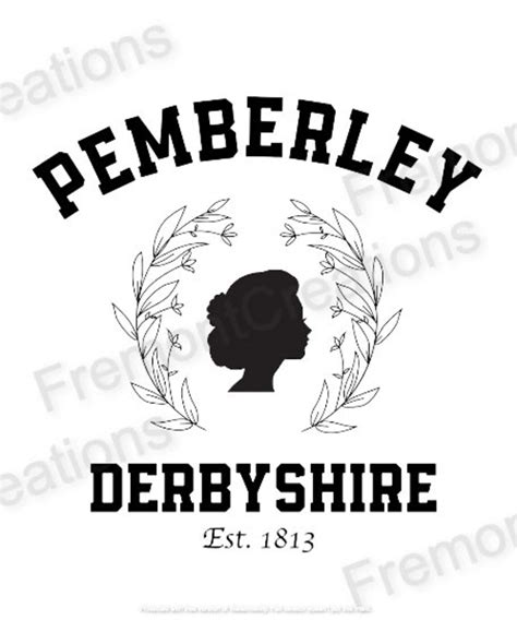 Pemberley, Pride and Prejudice, Cricut Digital Download - PNG JPG SVG ...