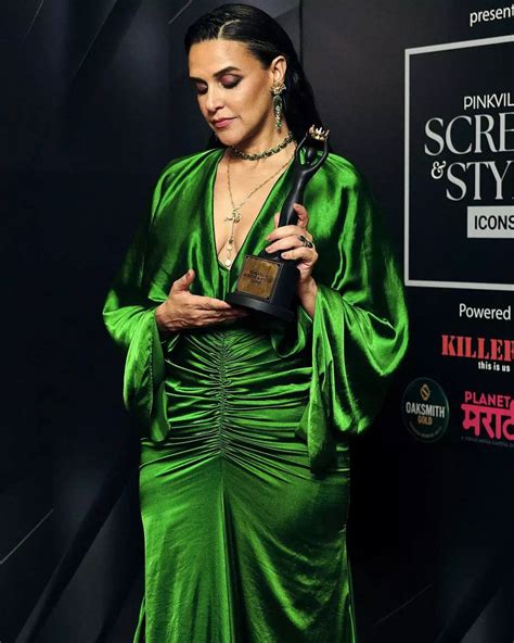Neha Dhupia wins the Most Stylish Risk Taker Award at the Screen And ...