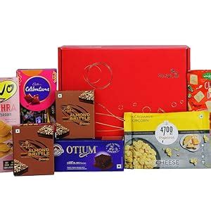 The Gift Tree Delightful Gourmet Hamper | Popcorn, Chocolates, Almond ...