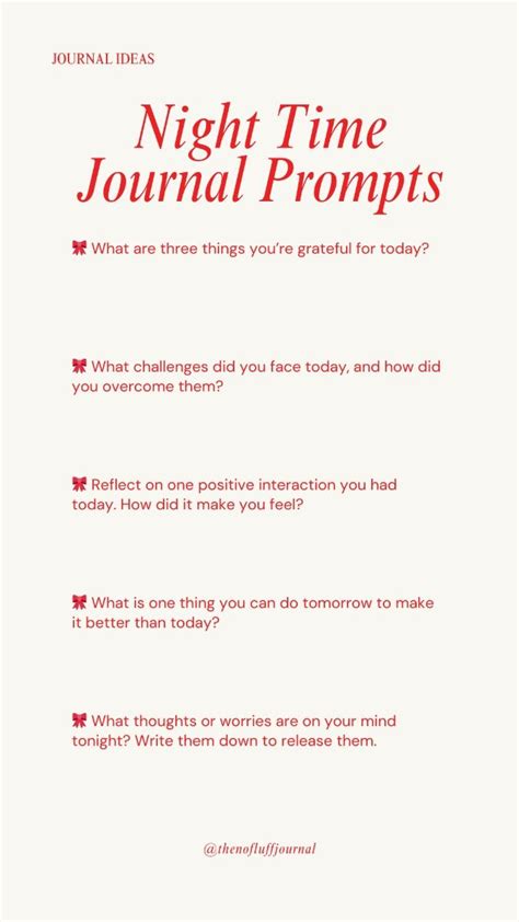 Image result for Night Time Journal Prompts