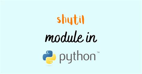 Image result for How to Move Files through Folders Using Shutil in Python
