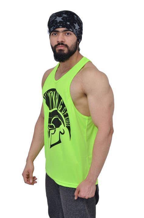 Neon Green King Of Kings Performance Stringer – Anax Aesthetics | Never ...