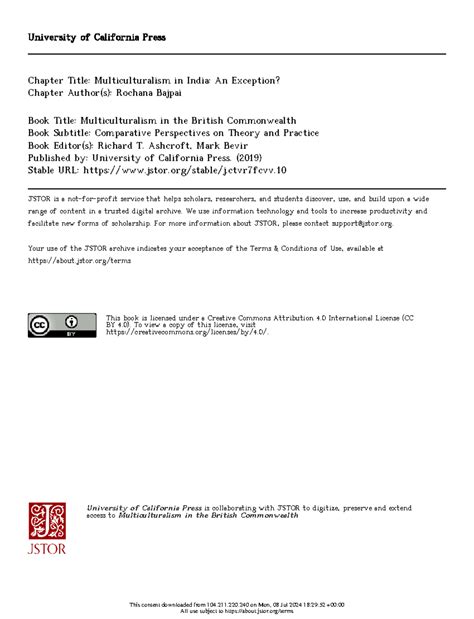 Bajpai-Multiculturalism India-2019 - University of California Press ...