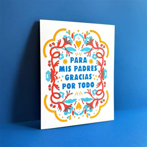 Gracias Padres - Spanish Language Greeting Card – TANTRUM