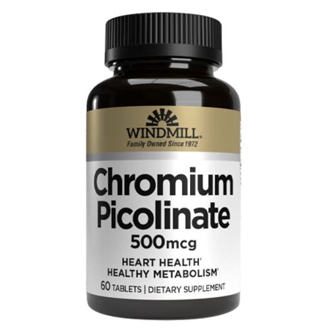 chromium picolinate 60 tabs · 60 tabs
