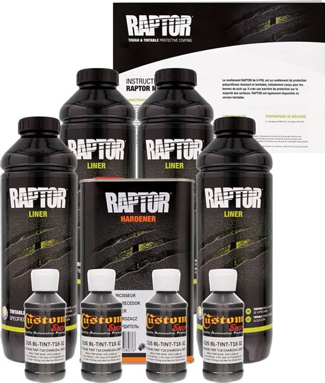 U-POL Raptor Charcoal Metallic Urethane Spray-On | Ubuy India