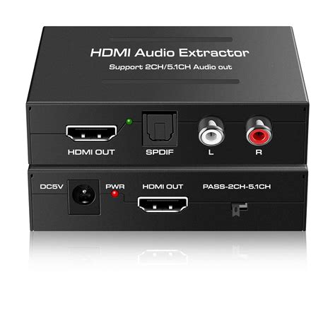 Dacimora HDMI Audio Extractor,HDMI Audio Converter to 3.5mm AUX Audio ...