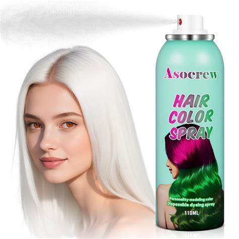 Amazon.com : Christmas White Hair Spray,Hair Color Spray Dye,Temporary ...