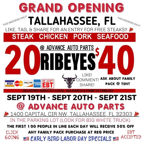 GRAND OPENING: 20 RIBEYES $40 / HUGE TRUCKLOAD MEAT SALE IN TALLAHASSEE ...