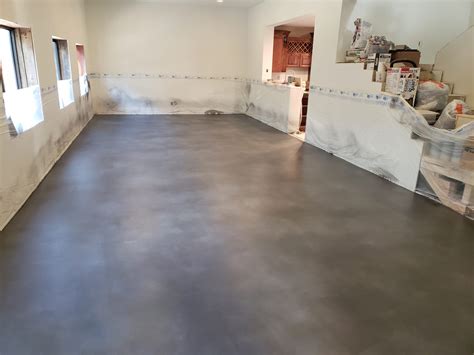 Grey Acid Stained Concrete Floors | Floor Roma
