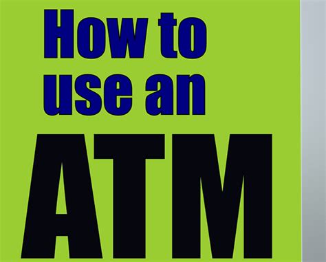 Image result for How to Use ATM Machine