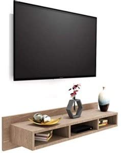 Furnifry Wooden Wall Mounted Floating TV Stand/TV Entertainment Unit/TV ...
