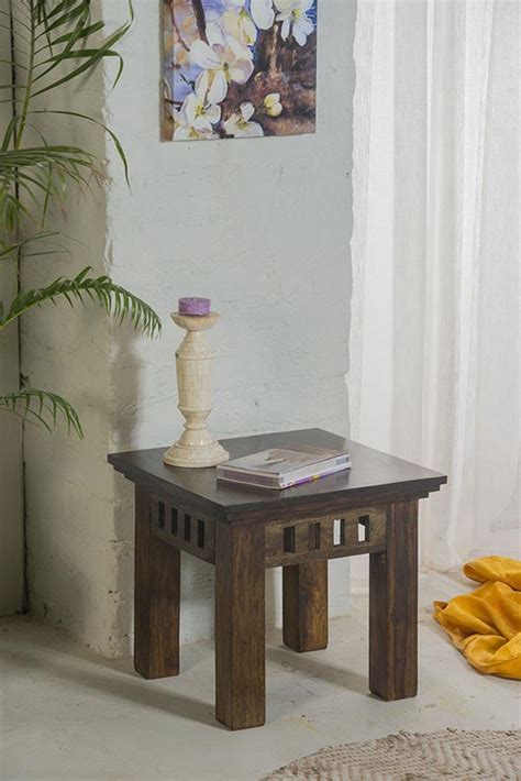 Kuber Lamp Table - Solid Sheesham Wood Furniture – Saraf Furniture