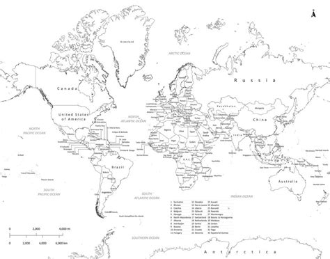 Image result for Basic World Map Labeled