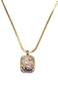 Buy JASNE JEWELS Anti tarnish Pearl Pendant Necklace with Gold-Toned ...