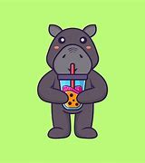 Image result for Bunny Drinking Boba Tea