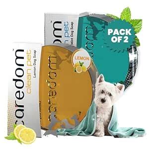 Buy Caredom Clean Pet Dog Soap Combo - Lemon & Mint (2 × 75 g ...