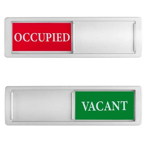 Privacy Sign, Vacant Occupied Sign for Home Bathroom Office Restroom ...