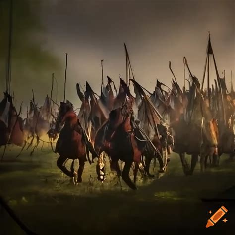 Depiction of the battle of Waxhaw on Craiyon