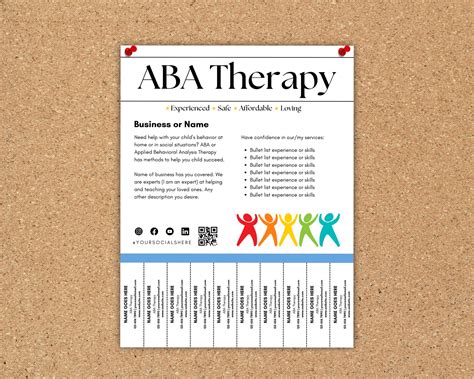 Customizable ABA Therapy Flyer Templates for Professionals, ABA Therapy ...