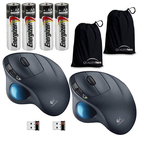 Logitech M570 Wireless Trackball Mouse 2 Pack-with A Ultra Soft Travel ...