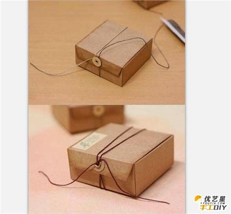 单调简单的礼物盒的手工制作步骤教程 具有简约风漂亮礼物盒的手工制作[ 图片/3P ] - 优艺星手工diy