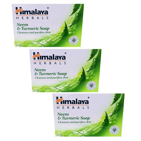 Buy Himalaya Herbals Neem & Turmeric Soap (125g) (Pack of 3) Online at ...