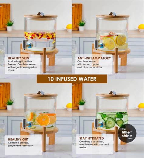 10 Infused Water Recipes - The Little Shine