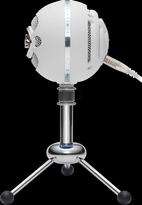 Download Blue Snowball Microphoneon Stand | Wallpapers.com