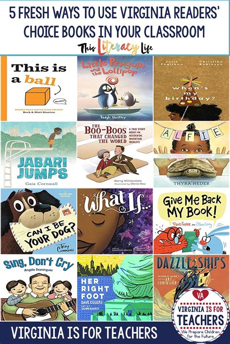 5 Fresh Ways to Use Virginia Readers' Choice Books In Your Lessons ...