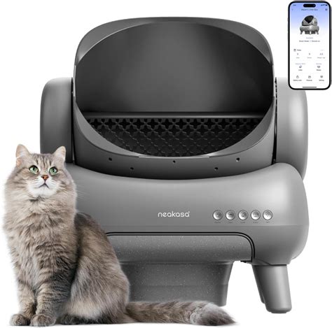 Neakasa M1 Open-Top Self-Cleaning Cat Litter Box, Automatic Cat Litter Box with APP Control ...