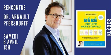 Parlons maternité avec le Dr. Arnault Pfersdorff, Librairie Kléber ...