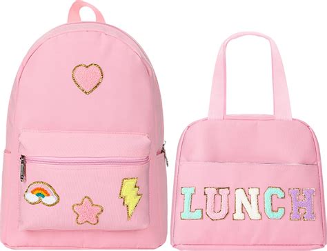Amazon.com | Bulyoou Preppy School Backpack Set for Girls Backpack and ...
