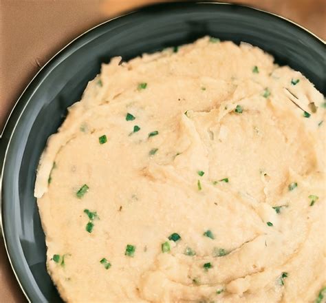 Cauliflower White Bean Mash with Confit Garlic and Chives Recipe