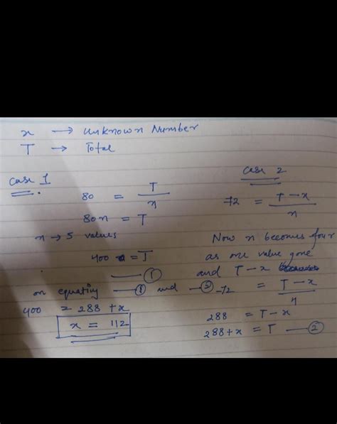 4. The mean of five numbers is 80. If one number is excluded, then the ...