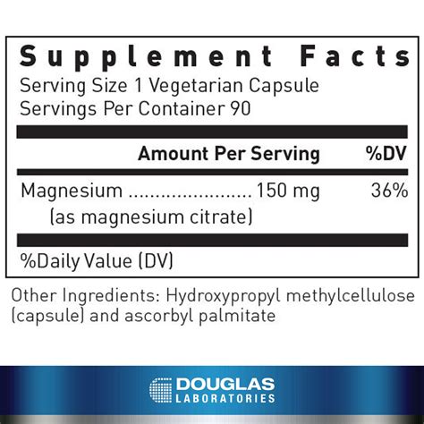 Douglas Laboratories - Magnesium Citrate - Supports Enyzmatic Activity ...