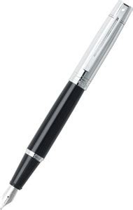 SHEAFFER 9314 Gift 300 Glossy Black With Chrome Trim Premium (Fine Nib ...