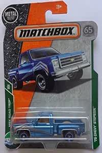 Matchbox 2018 MBX Road Trip - '75 Chevy Stepside (Blue) : Amazon.in ...