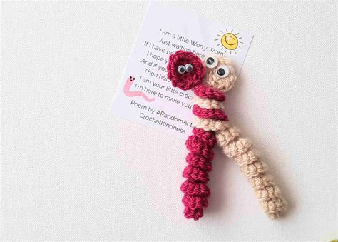 Worry Worm Crochet Pattern PDF