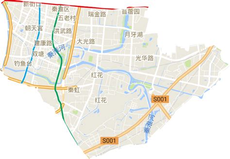 秦淮区高清电子地图