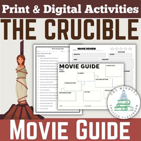 The Crucible (1996) | Movie Guide | Digital & Print Worksheets | Arthur ...