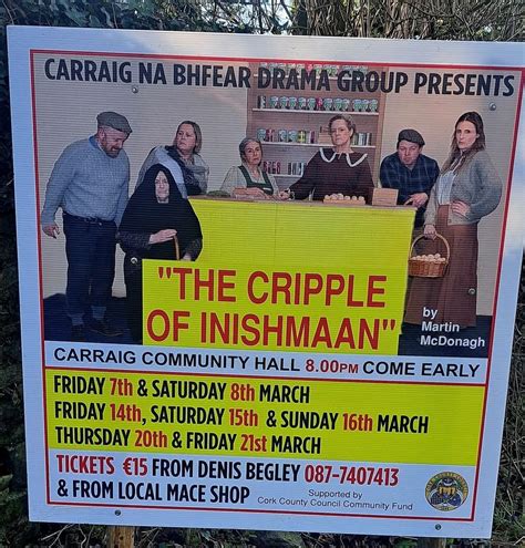 Carraig na bhfear Drama Society Proudly Presents "The Cripple Of ...