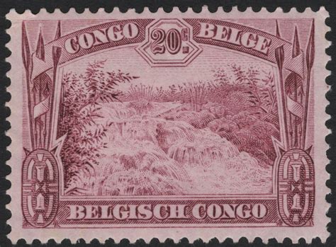 SCG5440 - Belgian Congo 20c Waterfall Issue (1920s Series) – Stamp and ...