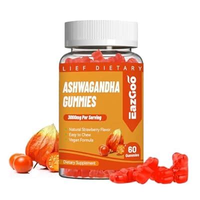 EAZGOO Ashwagandha Gummies & Vitamin D3, 3000mg Extra India | Ubuy