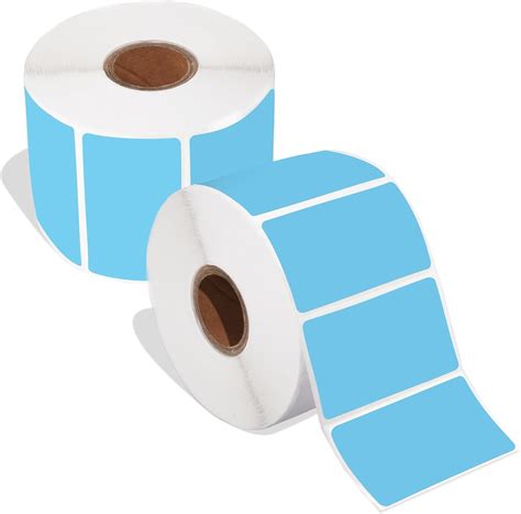 Amazon.com : Spartan Industrial 2.25" X 1.25" Direct Thermal Blue ...