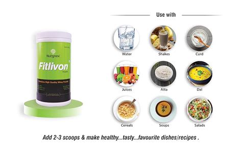 Fitlivon Whey Protein Powder| Whey Protein Concentrate | Skimmed Milk ...