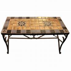 Tile Coffee Table by Mid Century California Style Tile Top Iron Coffee Table Tile Coffee Table