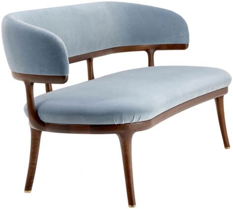 翰皇家具 新中式实木布艺休闲沙发椅长椅_设计素材库免费下载-美间设计