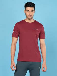 TECHNOSPORT Sporty Men Crew Neck Red T-Shirt - Buy TECHNOSPORT Sporty ...