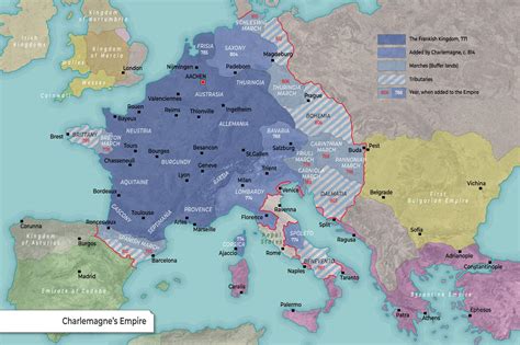 Map of Charlemagne's Empire | TheCollector